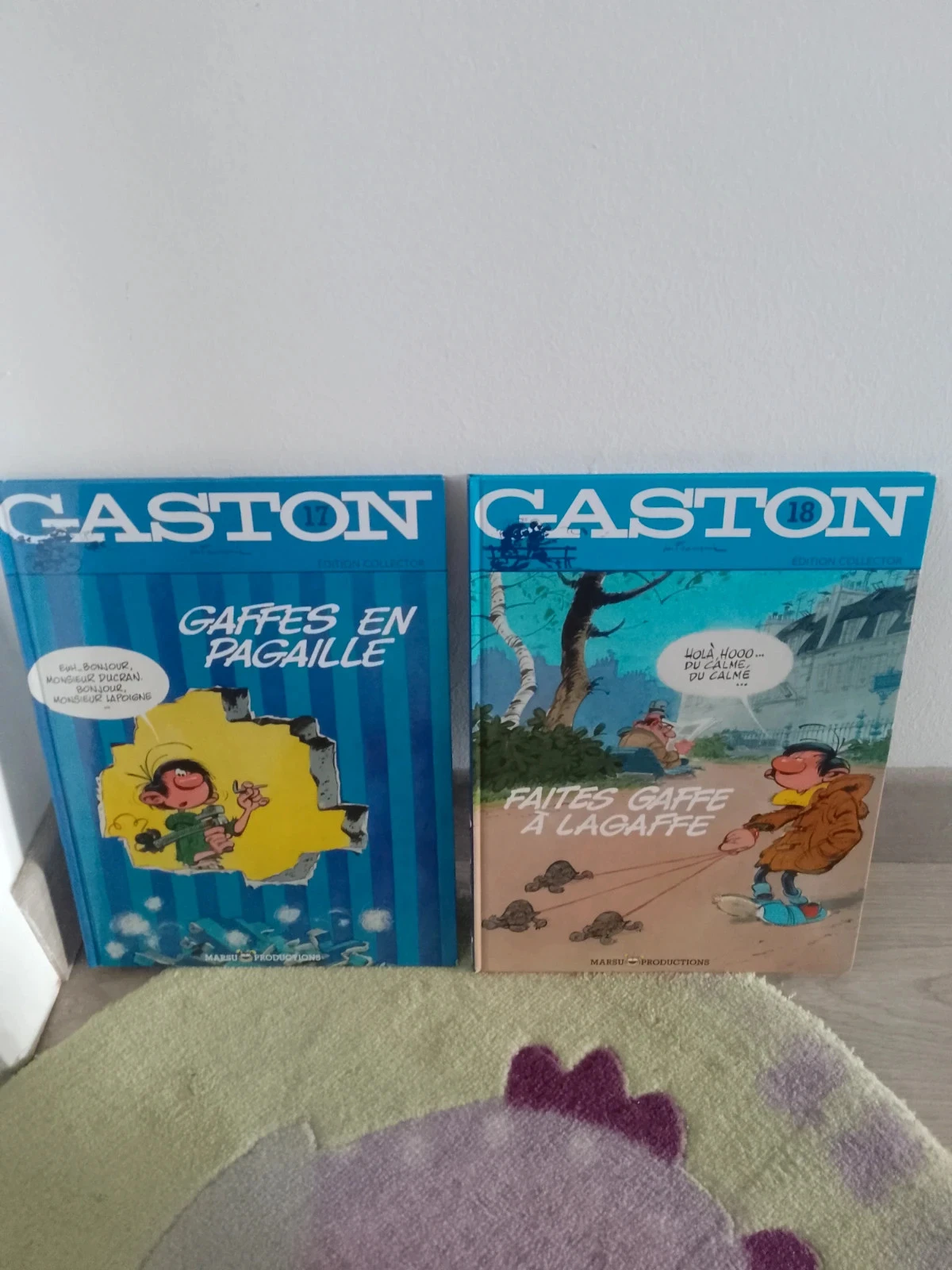 Lot de 2 bd Gaston Lagaffe édition collector 17 + 18